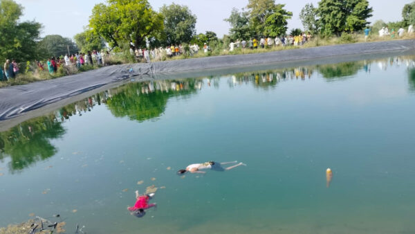 बुलढाणा: कोनड में खेत के तालाब में डूबे तीन सगे भाई-बहन, कल से थे लापता, आज पानी में मिले शव
