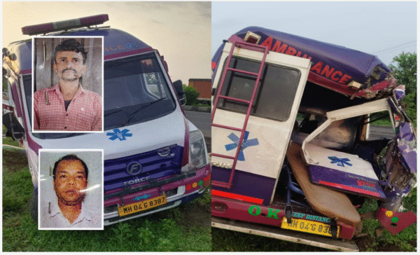 मौत के सफर में फिर मौत! शव ले जा रही एंबुलेंस को अज्ञात वाहन ने मारी टक्कर, दो लोगों की दर्दनाक मौत