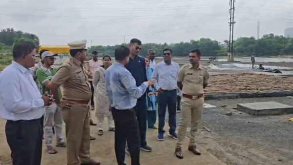 चंद्रपुर: गणेश विसर्जन स्थल का निरीक्षण, पुलिस अधीक्षक और नगर उपायुक्त रहे मौजूद