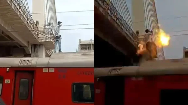 नागपुर रेलवे स्टेशन पर बड़ा हादसा: ट्रेन की छत पर चढ़े युवक को लगा करंट, हालत नाजुक